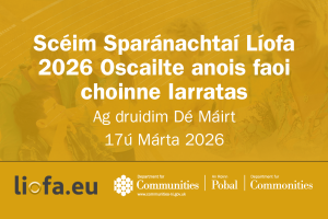 Scéim Sparánachtaí Líofa oscailte do 2026