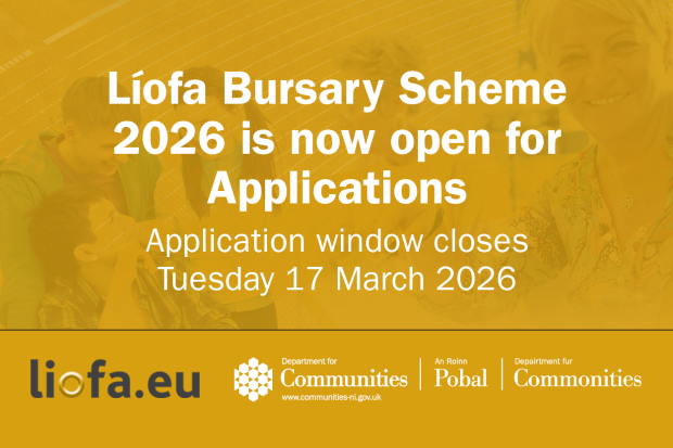 Líofa Bursary Scheme is now open for applications
